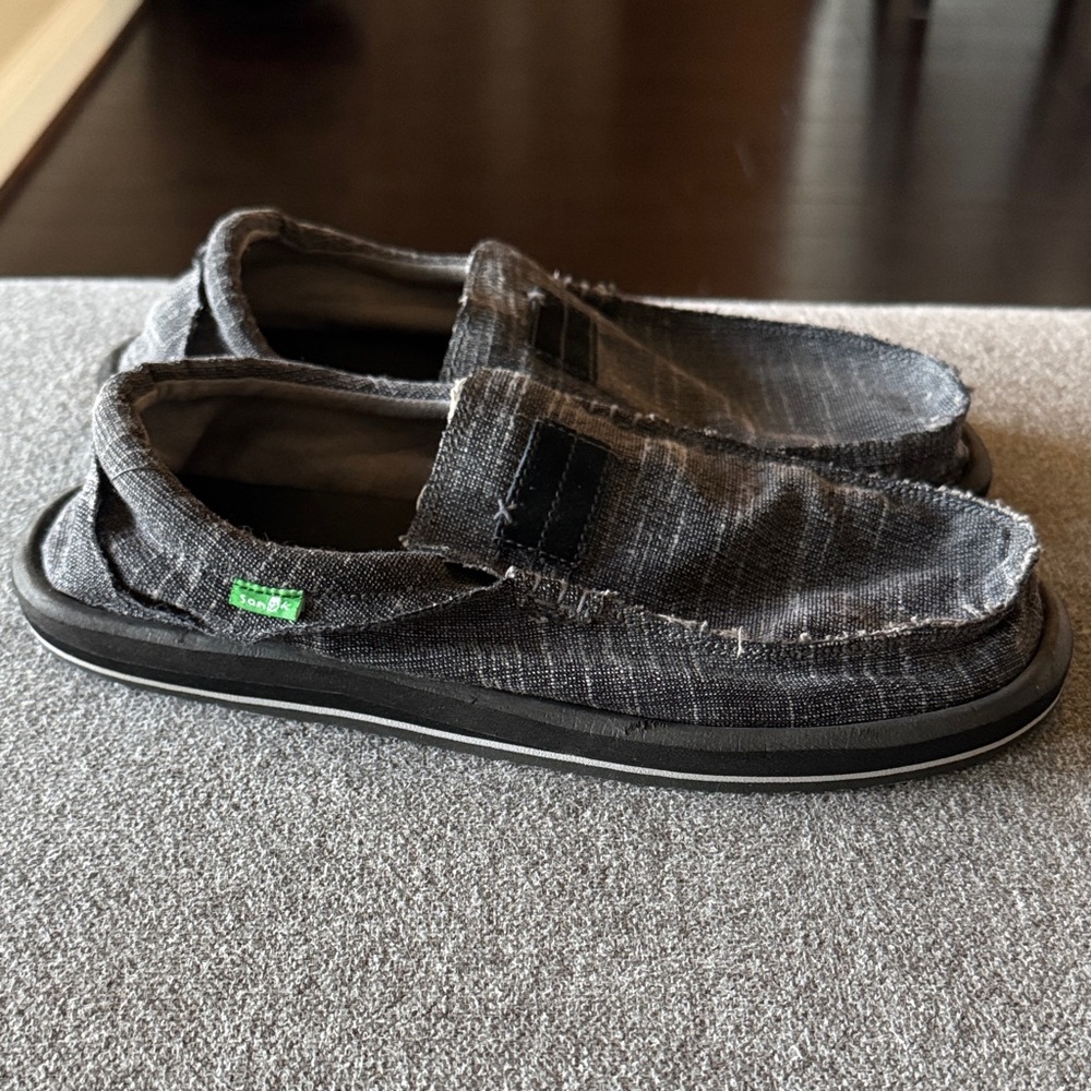 Sanuk Gray Slip-On Loafers - Picture 7 of 10